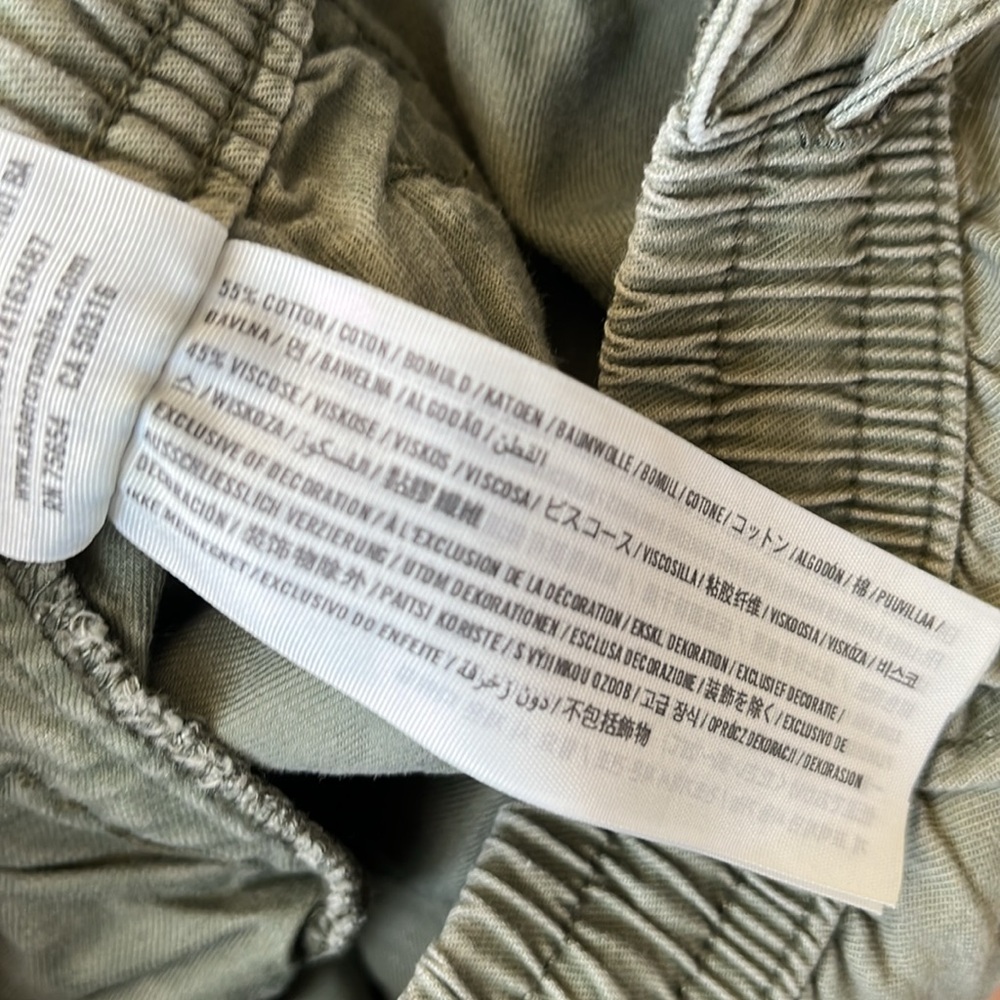 Abercrombie & Fitch Women's Moto Green Cotton Blend Utility Joggers, Size XS - Picture 15 of 15